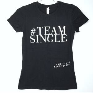 Jamie Grace #TeamSingle Black Short Sleeve Tee